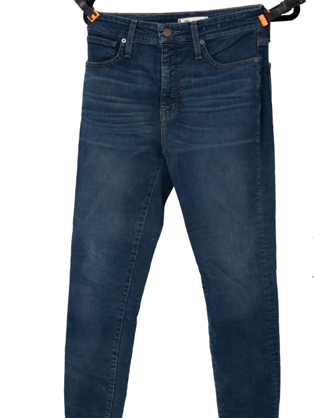 Madewell curvy high-rise skinny size 28 in deep blue.  Inseam 28"